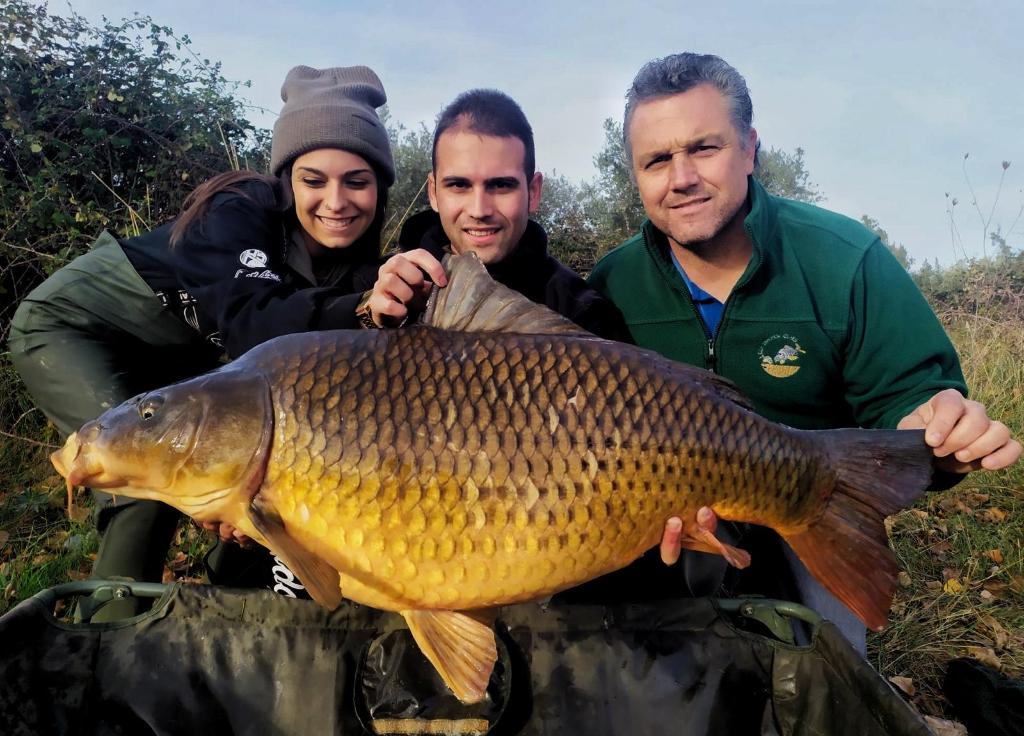 Sesion de pesca en familia 